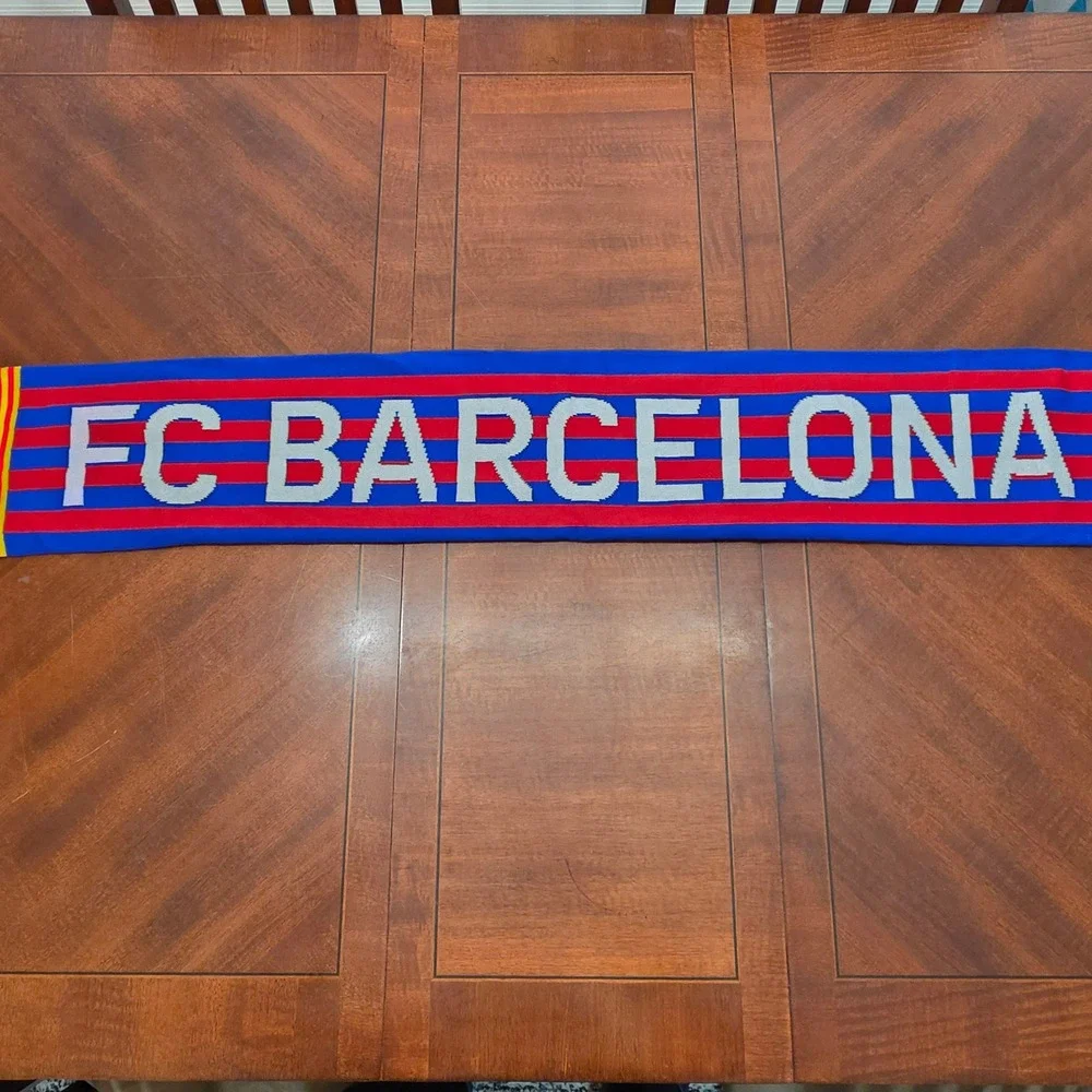FC Barcelona Scarf Blue FCB Barca Soccer Futbol Fan Scarf 1899 La Liga Gear